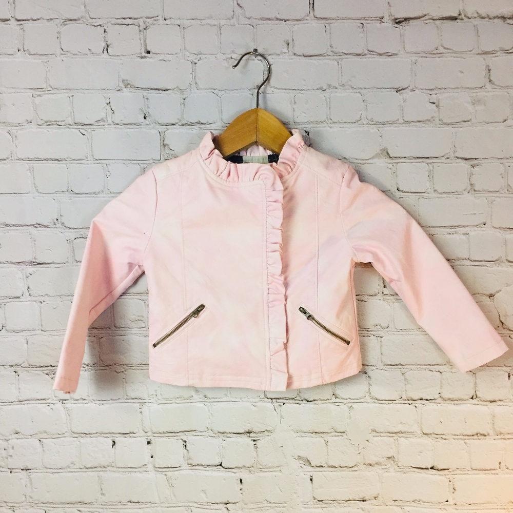 OshKosh Genuine Kids | Girl's Pink Leather Jacket
